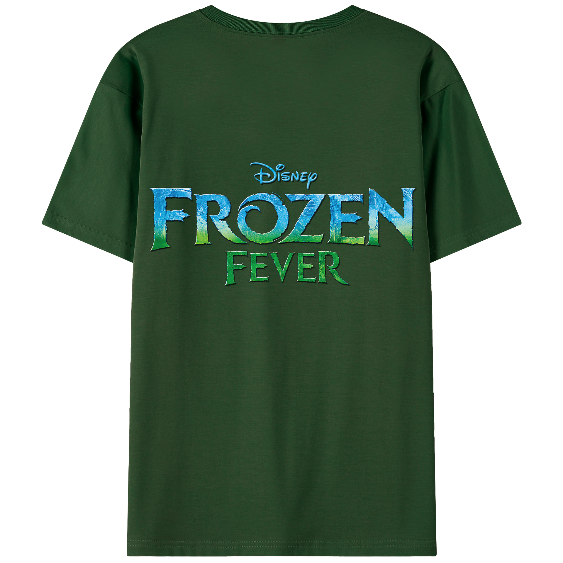 （画像用） アナと雪の女王 アンナ エルサ Frozen Anna Elsa 綿100％半袖Tシャツ（背面プリント）